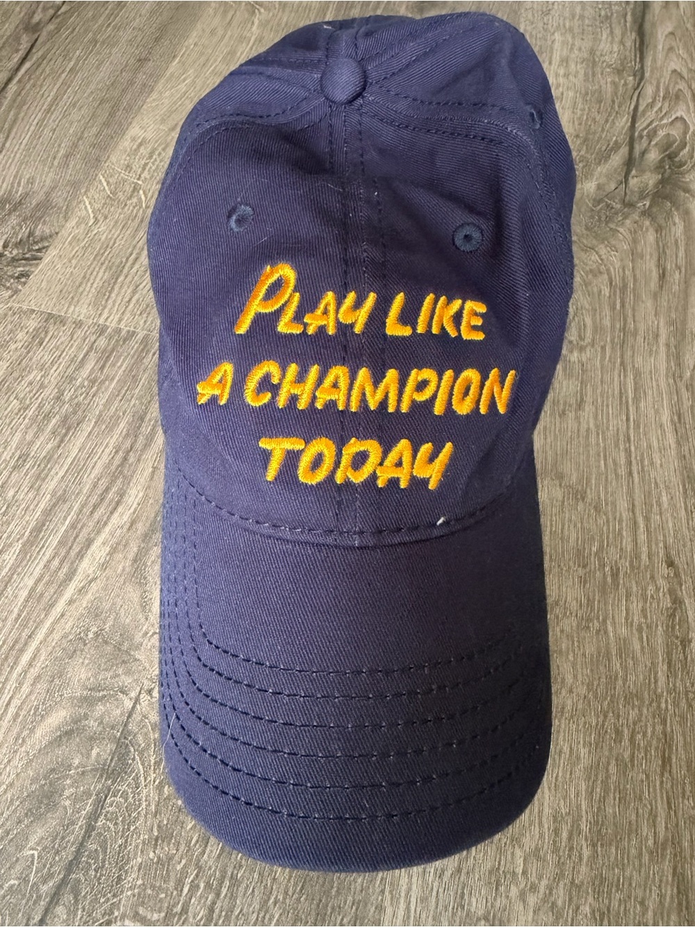 Under Armour Notre Dame Navy and Yellow Embroidered Logo Cap